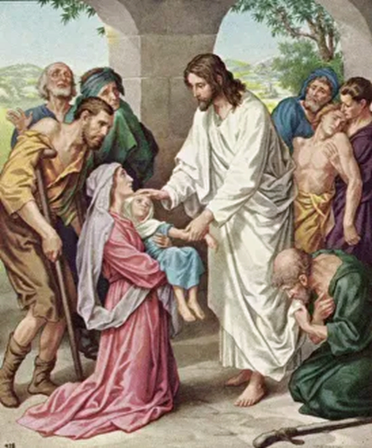 Jesus heals the sick